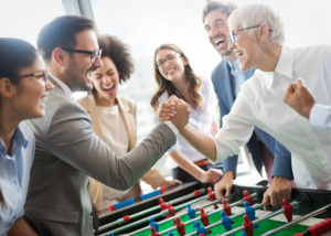 Campeonato de futbolín, actividad de team building de Creativando