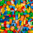 Bloques de lego que se usan en la metodología Lego Serious Play y en la actividad Lego Gallery Art